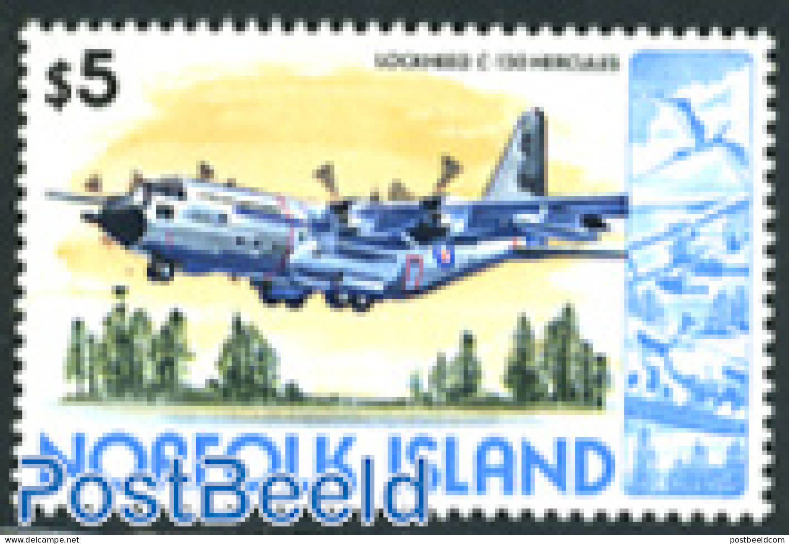 Norfolk Island 1980 Stamp Out Of Set, Mint NH, Transport - Aircraft & Aviation - Avions