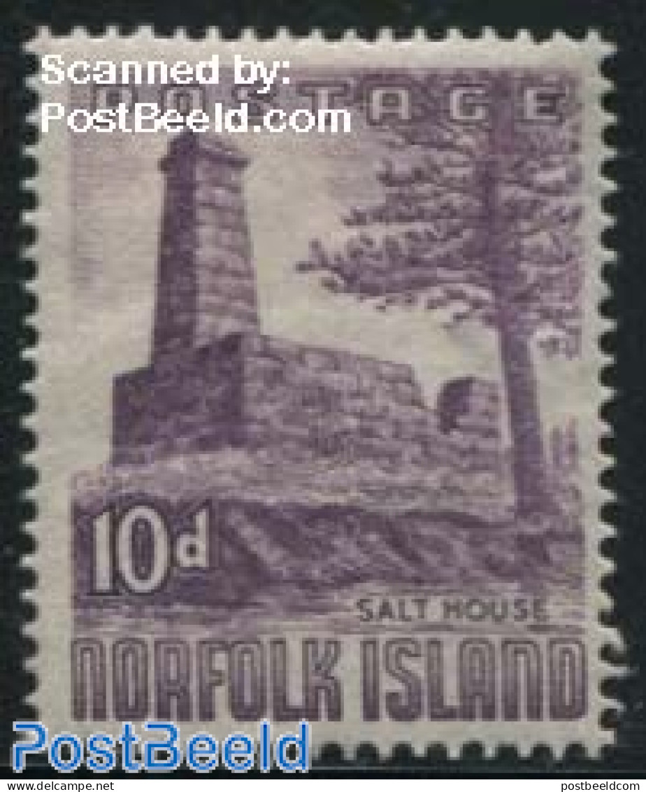 Norfolk Island 1953 10d, Stamp Out Of Set, Mint NH - Autres & Non Classés