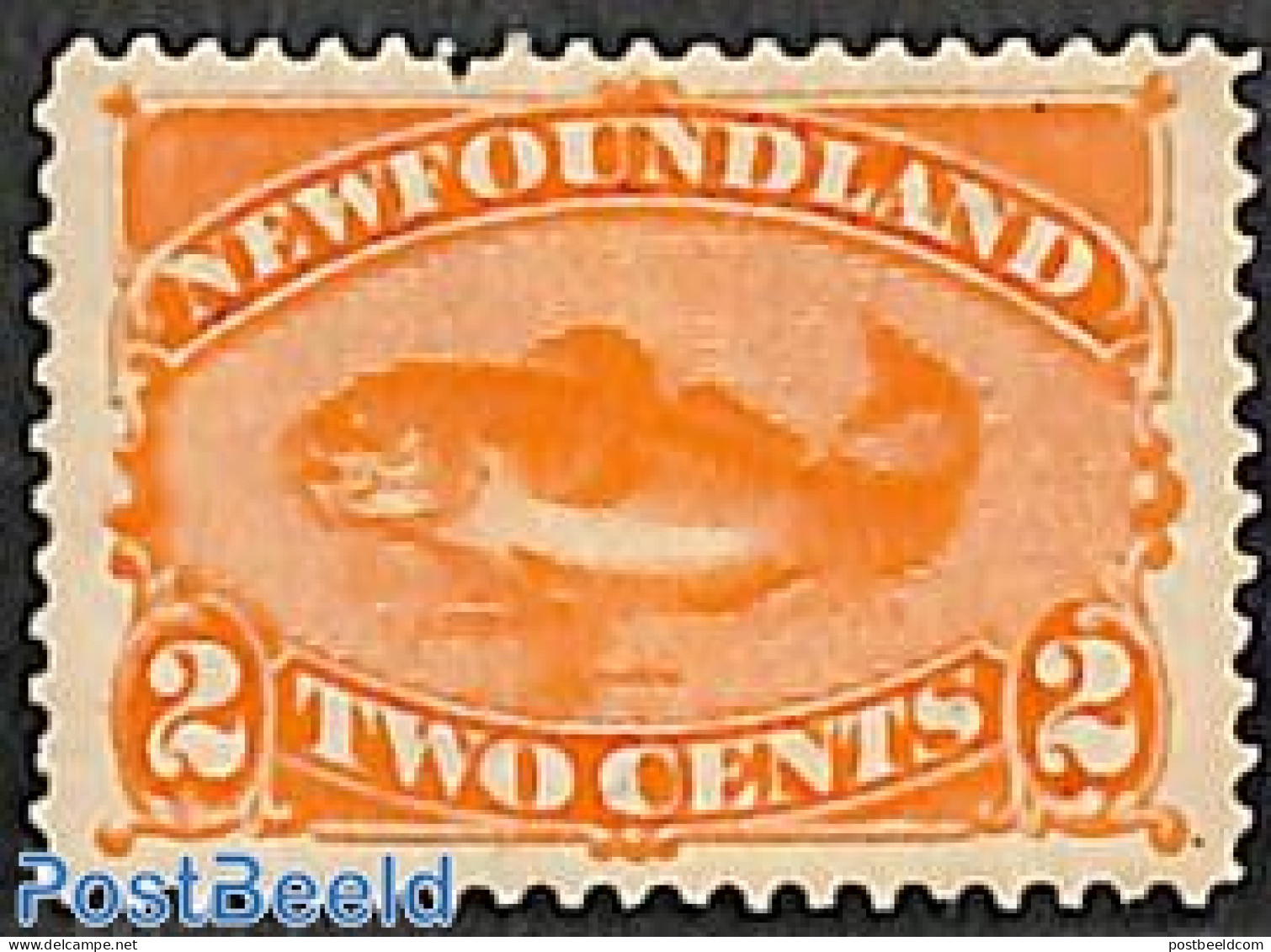 Newfoundland 1887 2c, Stamp Out Of Set, Unused (hinged), Nature - Fish - Fische