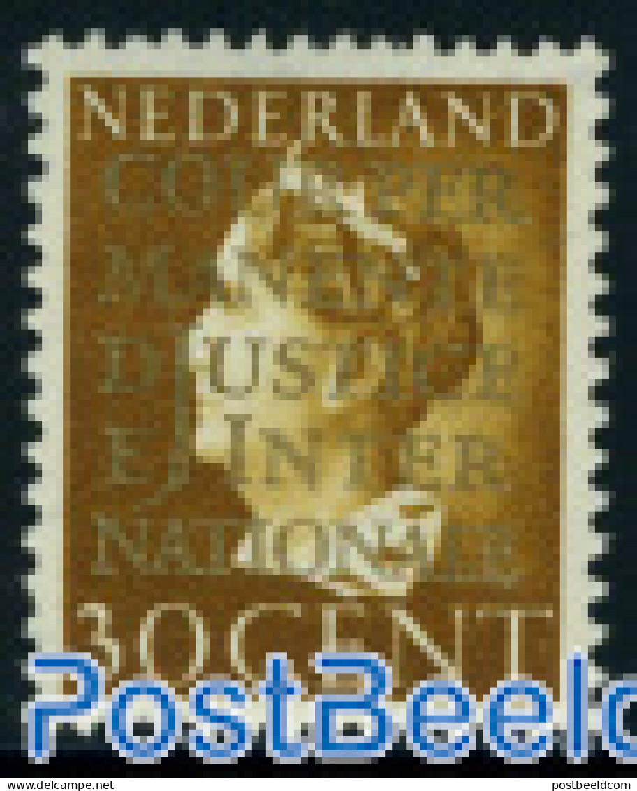 Netherlands 1940 30c, On Service, Stamp Out Of Set, Unused (hinged) - Service