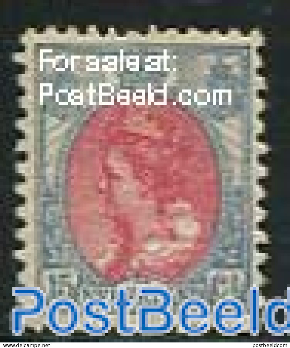 Netherlands 1899 15c, Blue/Carmine, Perf. 11.5:11, Unused (hinged) - Unused Stamps
