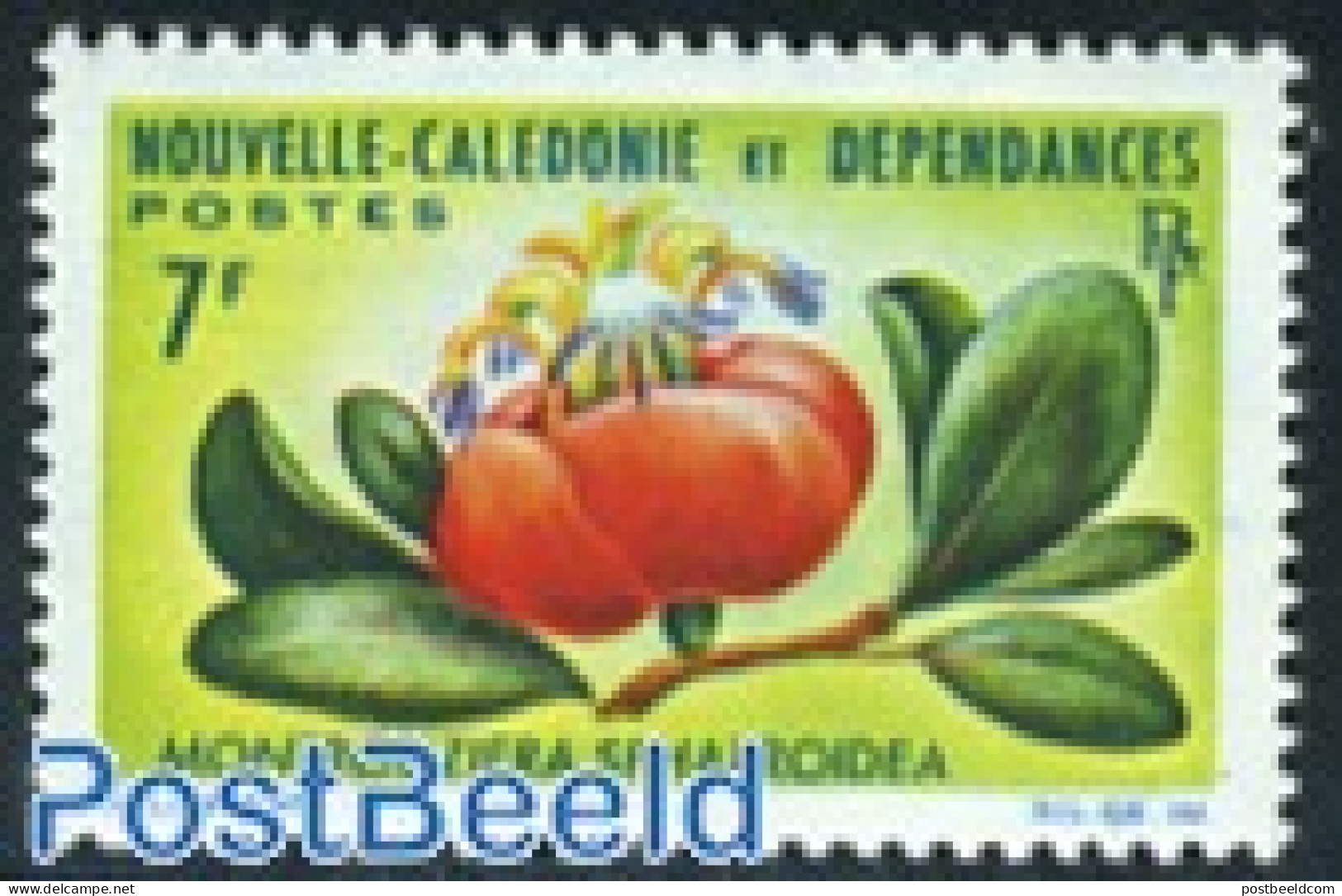 New Caledonia 1965 7F, Stamp Out Of Set, Mint NH, Nature - Flowers & Plants - Unused Stamps