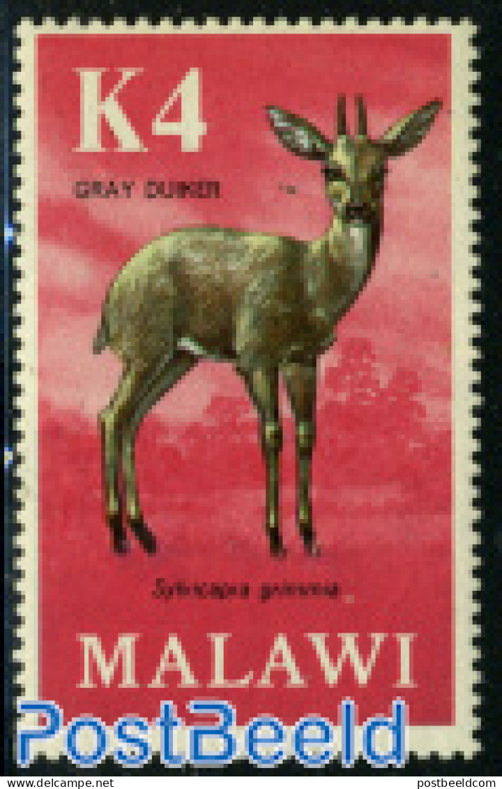 Malawi 1971 4K, Stamp Out Of Set, Mint NH, Nature - Animals (others & Mixed) - Malawi (1964-...)