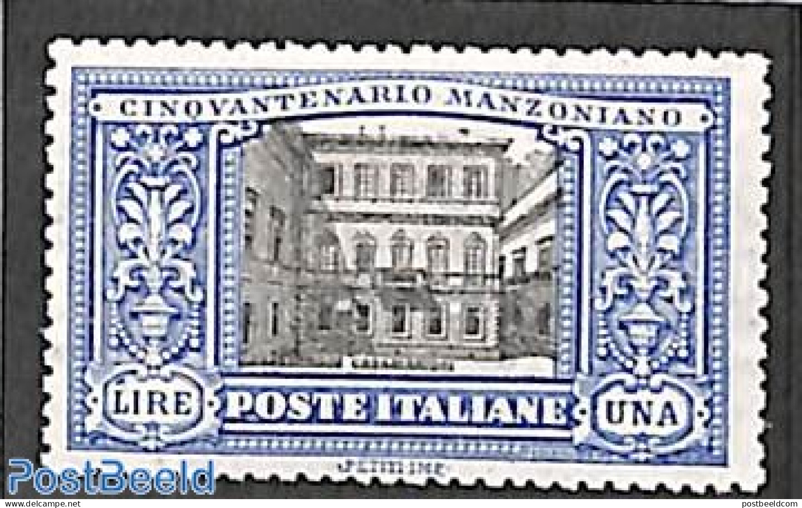 Italy 1923 1L, Stamp Out Of Set, Unused (hinged) - Altri & Non Classificati