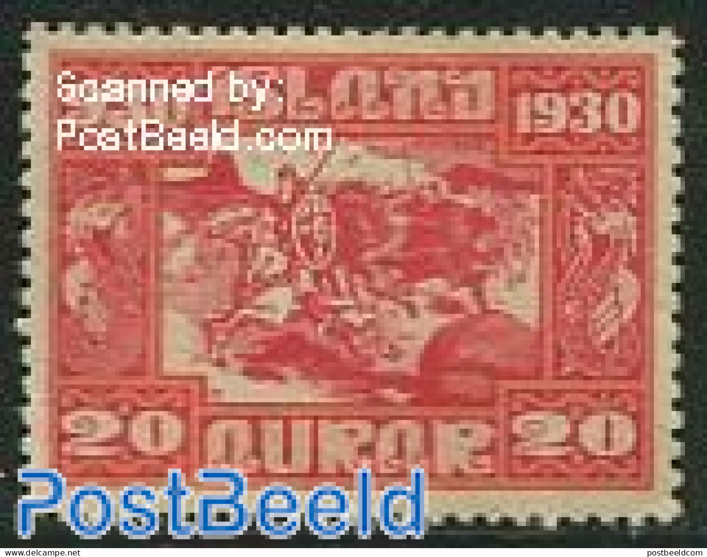 Iceland 1930 20A, Stamp Out Of Set, Unused (hinged), Nature - Horses - Ungebraucht