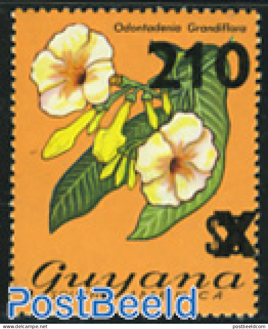 Guyana 1981 Stamp Out Of Set, Mint NH, Nature - Flowers & Plants - Guyana (1966-...)