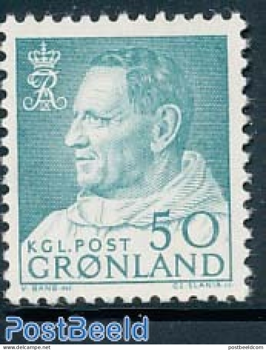 Greenland 1963 50 Ore, Stamp Out Of Set, Mint NH - Ongebruikt