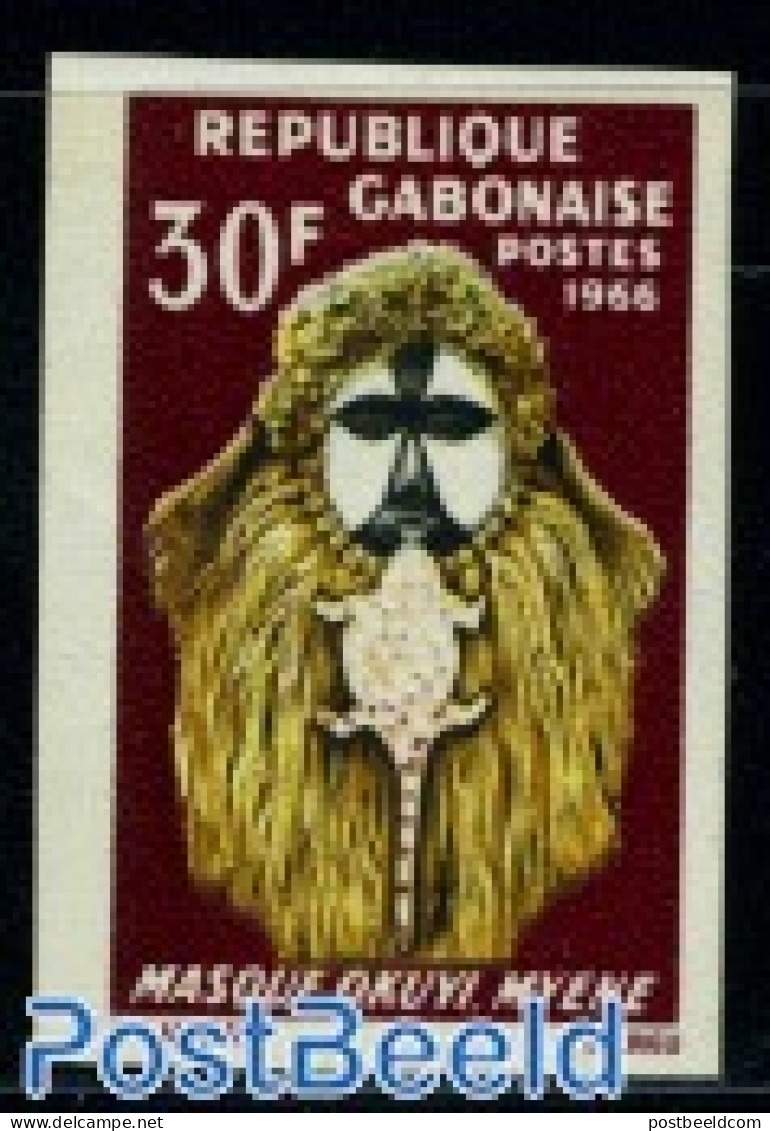 Gabon 1966 Stamp Out Of Set, Mint NH, Art - Art & Antique Objects - Neufs