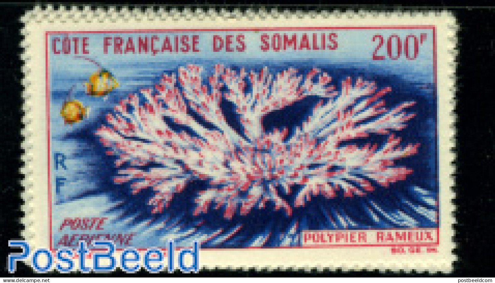 French Somalia 1963 200F, Stamp Out Of Set, Mint NH, Nature - Fish - Poissons