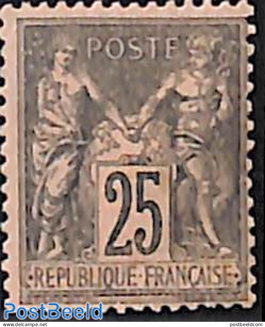 France 1884 25c, Stamp Out Of Set, Unused (hinged) - Neufs