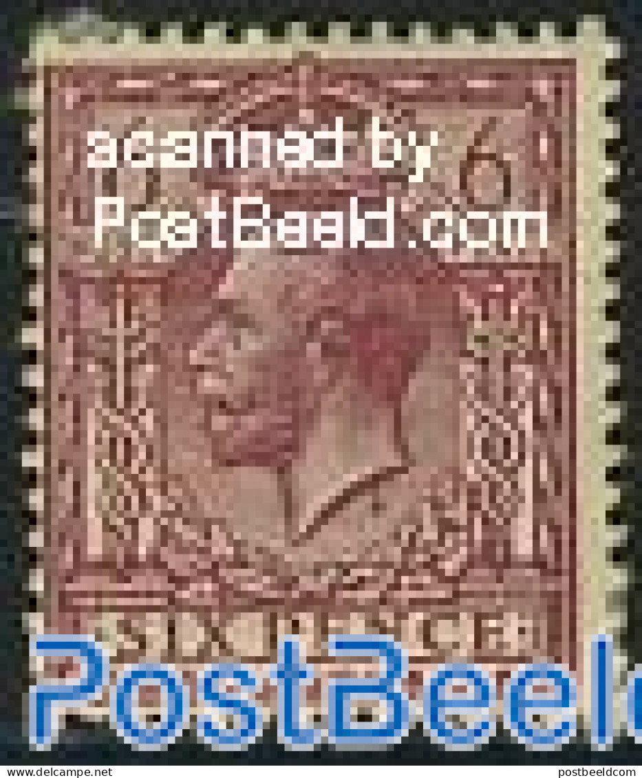 Great Britain 1912 6p, Stamp Out Of Set, Unused (hinged) - Ungebraucht