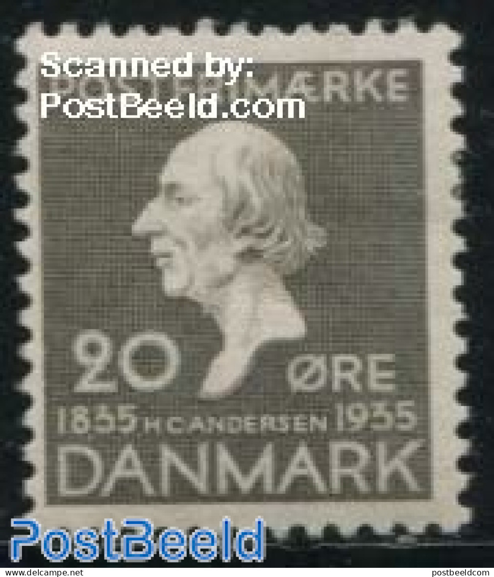 Denmark 1935 20o, Stamp Out Of Set, Unused (hinged), Art - Authors - Fairytales - Unused Stamps