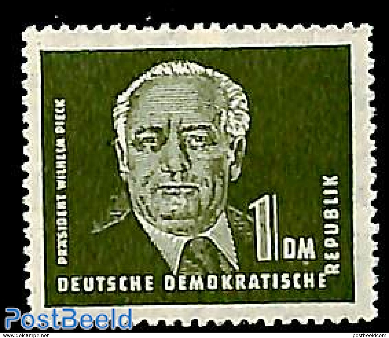 Germany, DDR 1952 1DM, Stamp Out Of Set, Mint NH - Ongebruikt