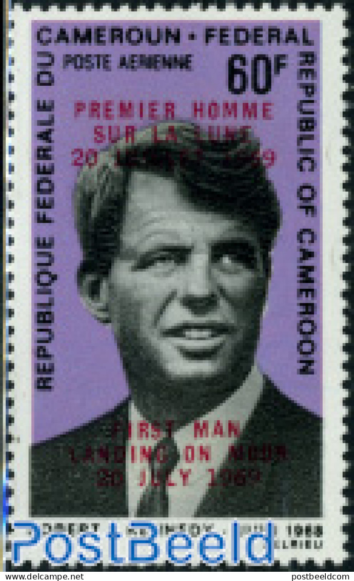 Cameroon 1969 60F, Stamp Out Of Set, Mint NH, History - American Presidents - Kamerun (1960-...)