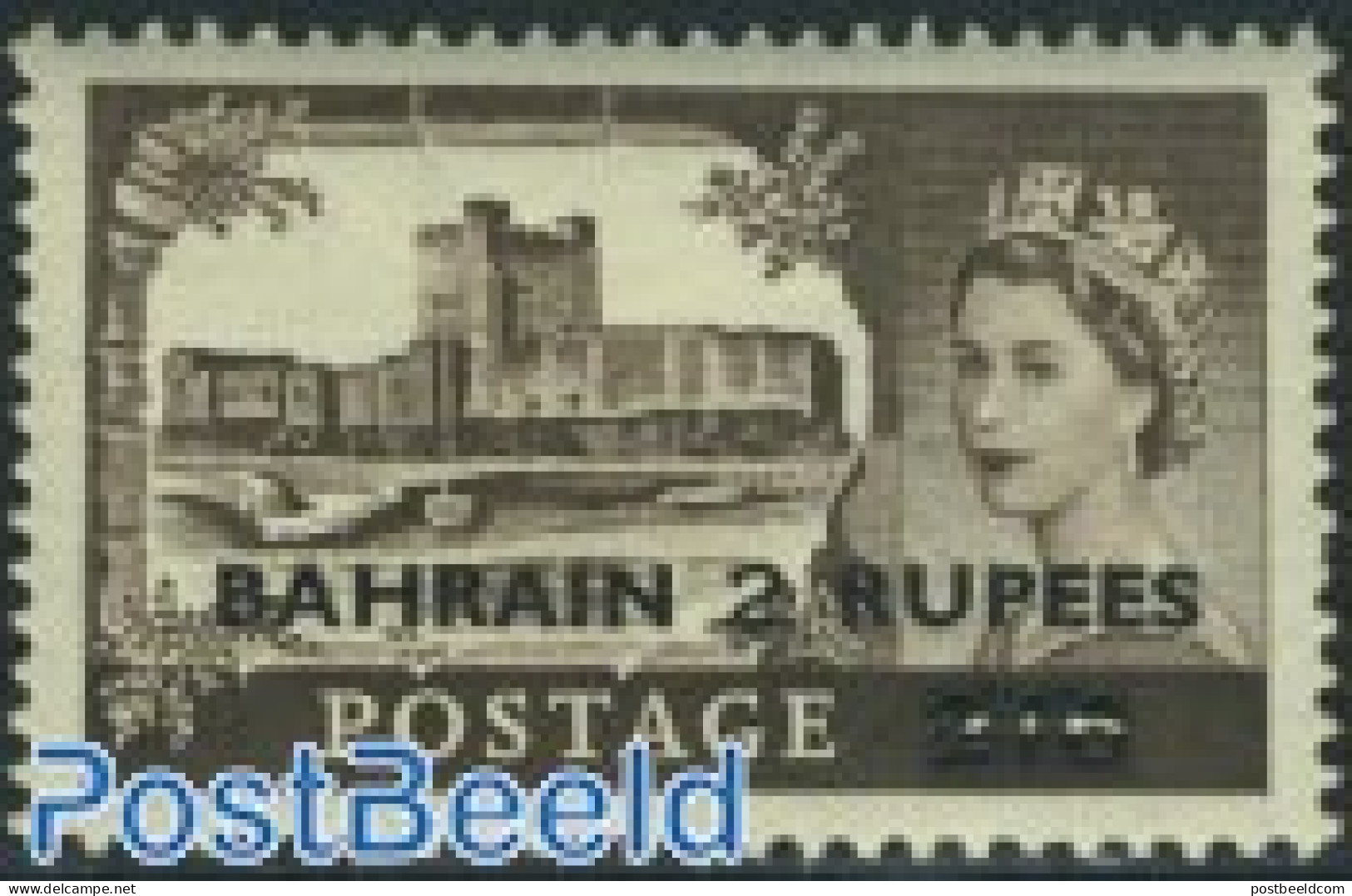 Bahrain 1955 2R, Stamp Out Of Set, Mint NH, Art - Castles & Fortifications - Castles