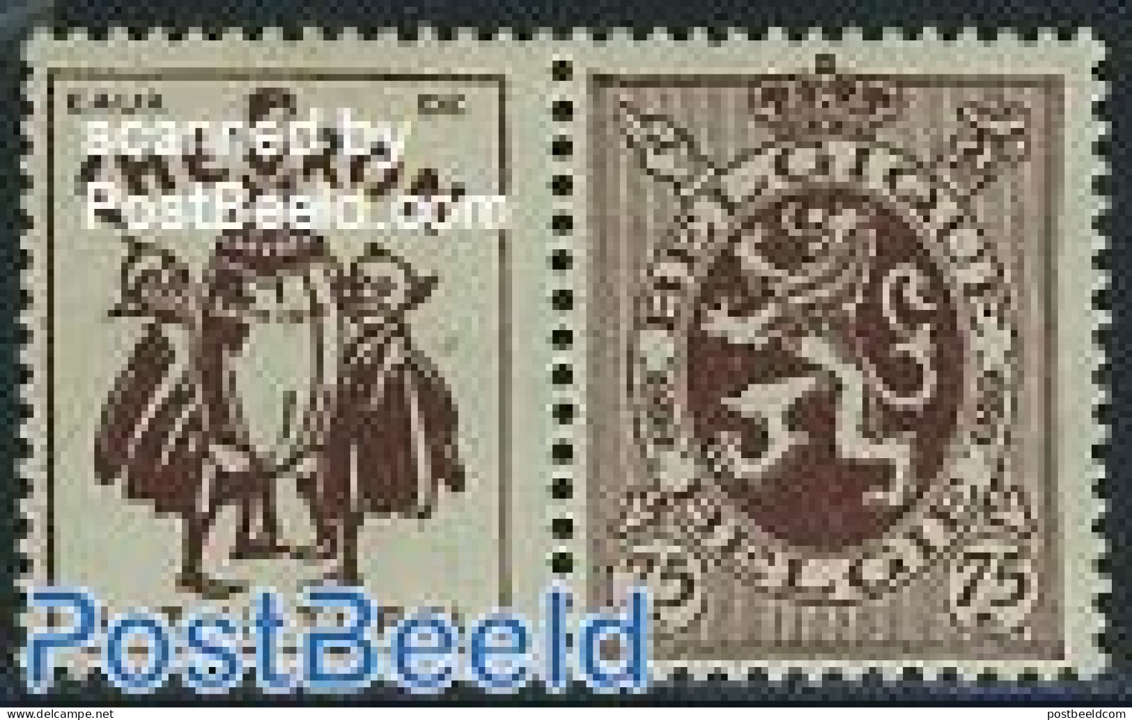 Belgium 1929 75c + Chevron Tab, Mint NH - Unused Stamps
