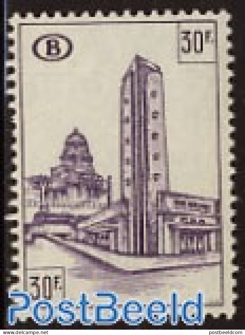 Belgium 1953 30F, Stamp Out Of Set, Mint NH, Transport - Railways - Ungebraucht