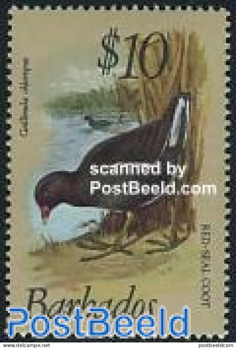 Barbados 1979 10$, Stamp Out Of Set, Mint NH, Nature - Birds - Barbades (1966-...)