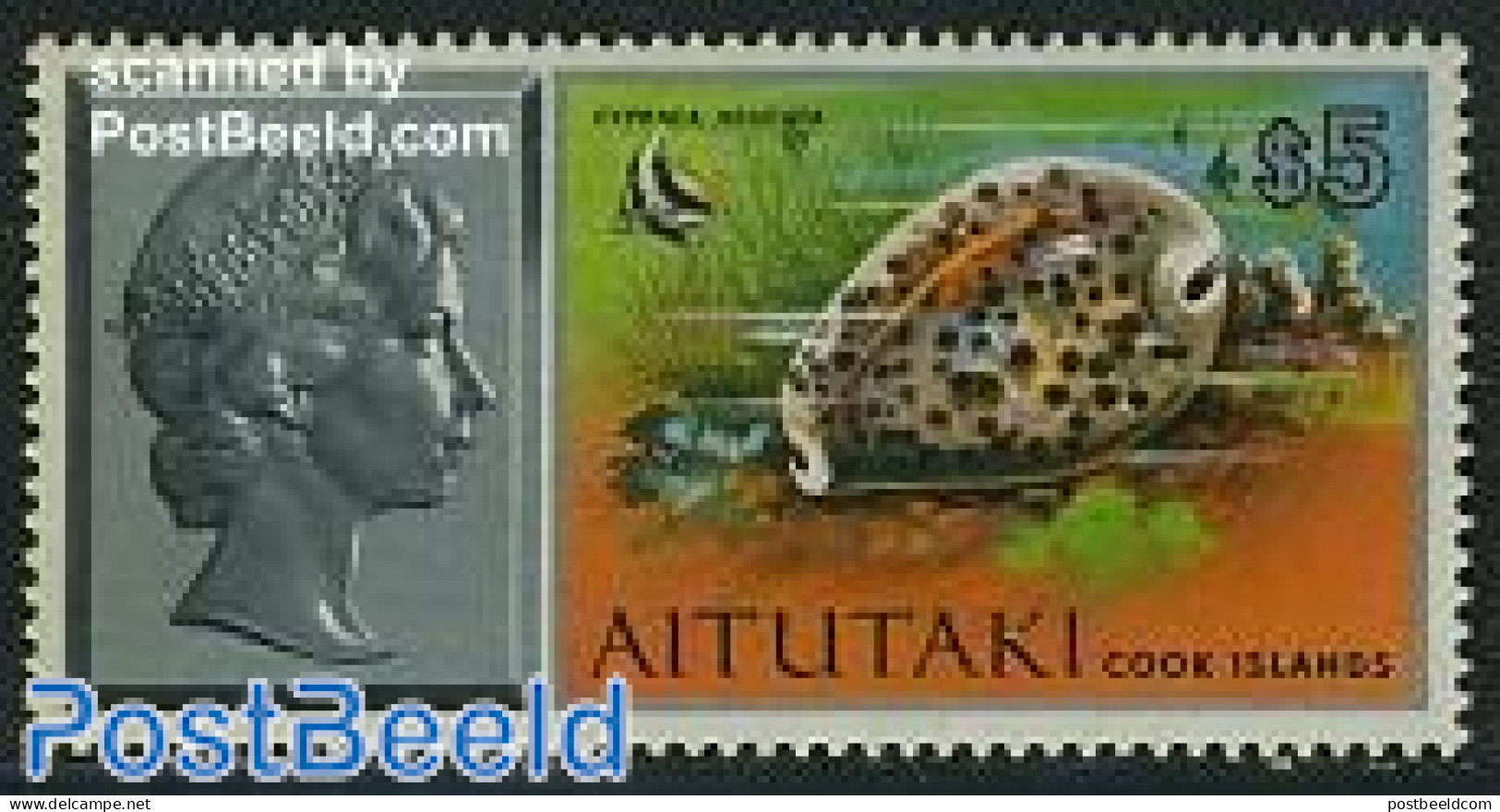 Aitutaki 1975 Stamp Out Of Set, Mint NH, Nature - Shells & Crustaceans - Marine Life