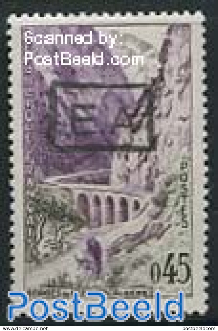 Algeria 1962 0.45F, Stamp Out Of Set, Mint NH, Nature - Cattle - Art - Bridges And Tunnels - Unused Stamps