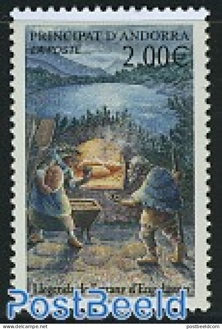 Andorra, French Post 2002 Stamp Out Of Set, Mint NH, Various - Folklore - Fairytales - Ongebruikt