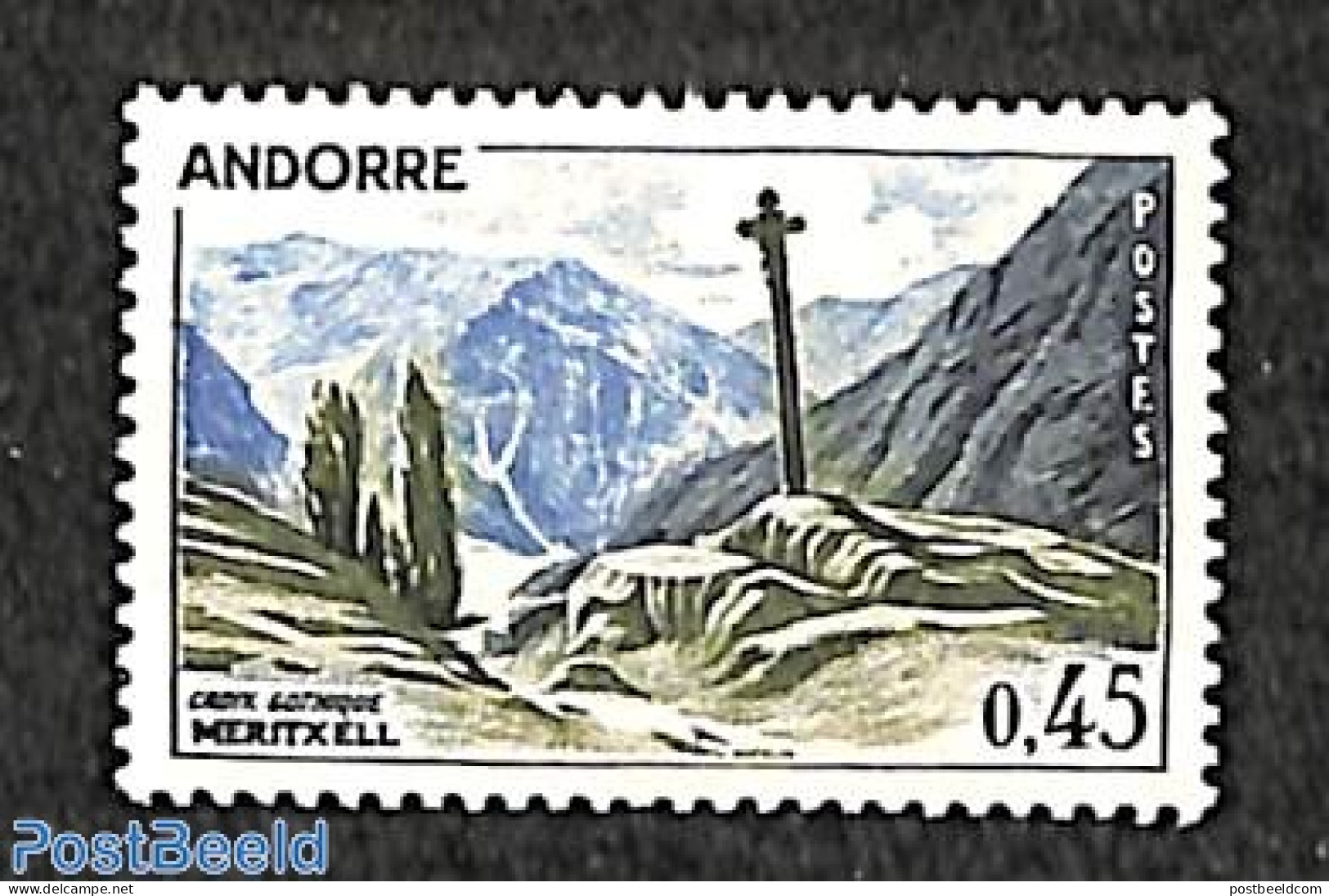 Andorra, French Post 1961 0.45, Stamp Out Of Set, Mint NH - Unused Stamps