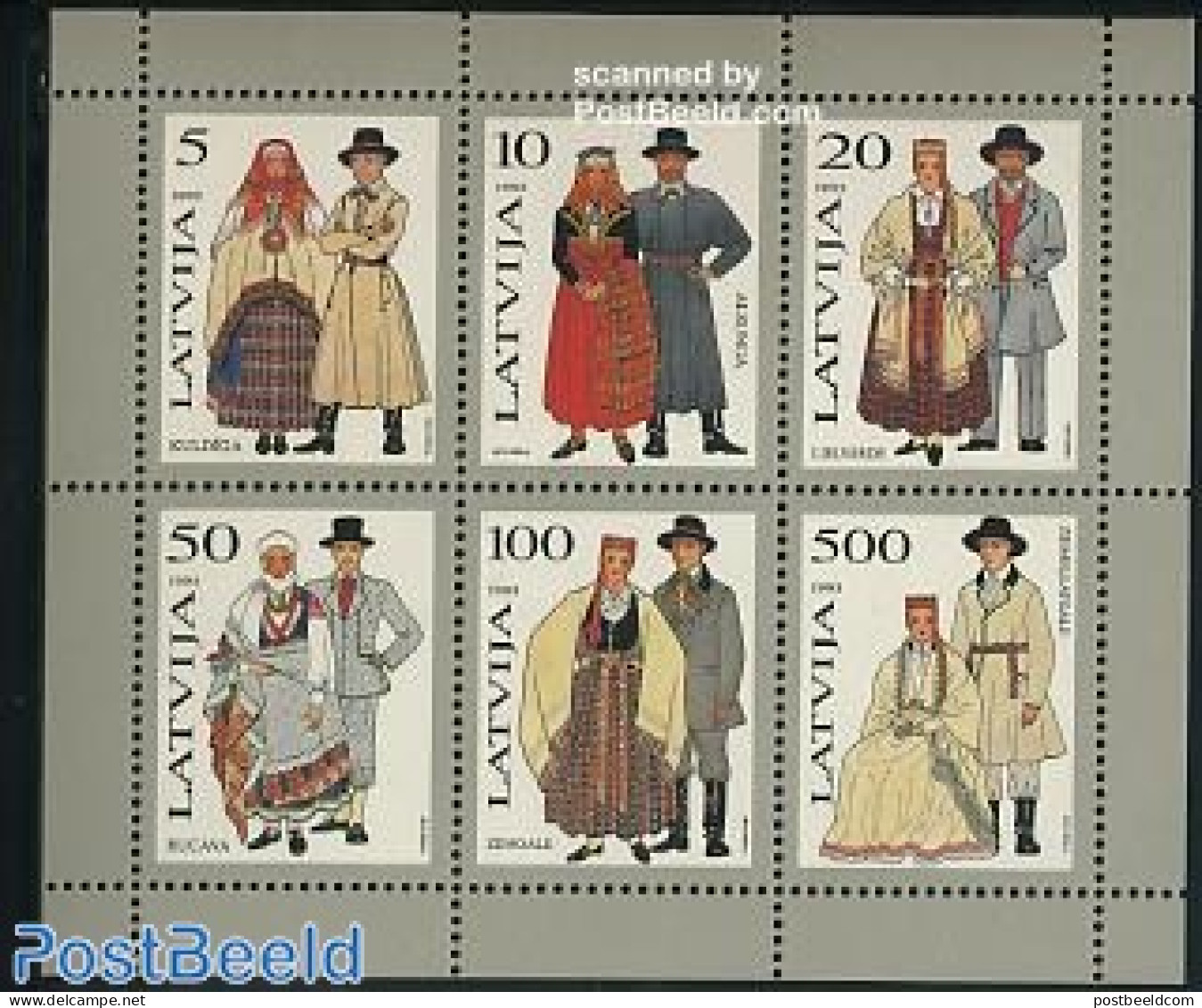 Latvia 1993 Costumes S/s, Mint NH, Various - Costumes - Kostums