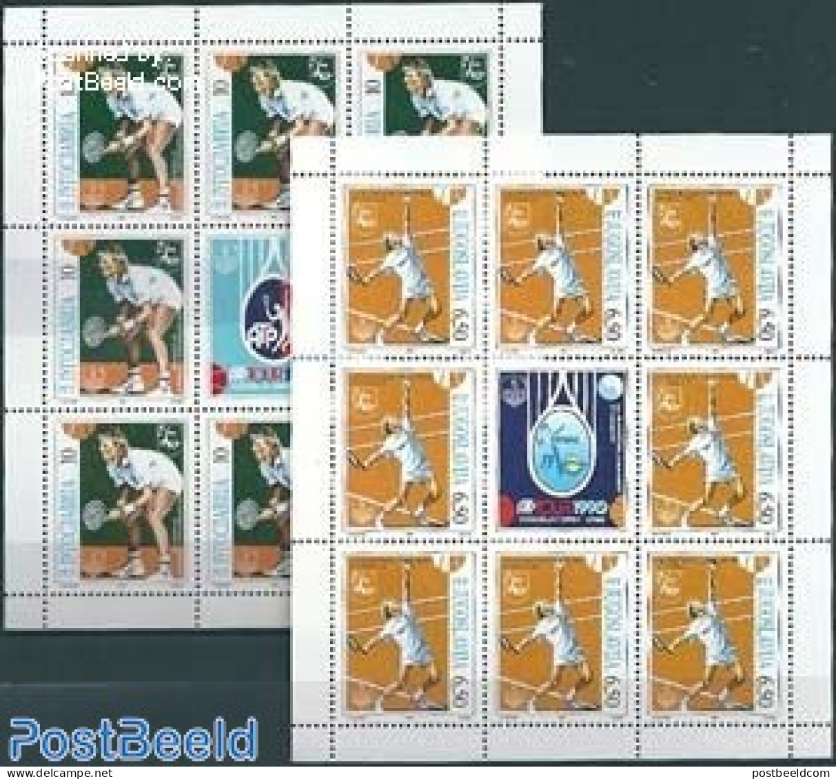 Yugoslavia 1990 Tennis Grand Prix 2 M/ss, Mint NH, Sport - Tennis - Unused Stamps