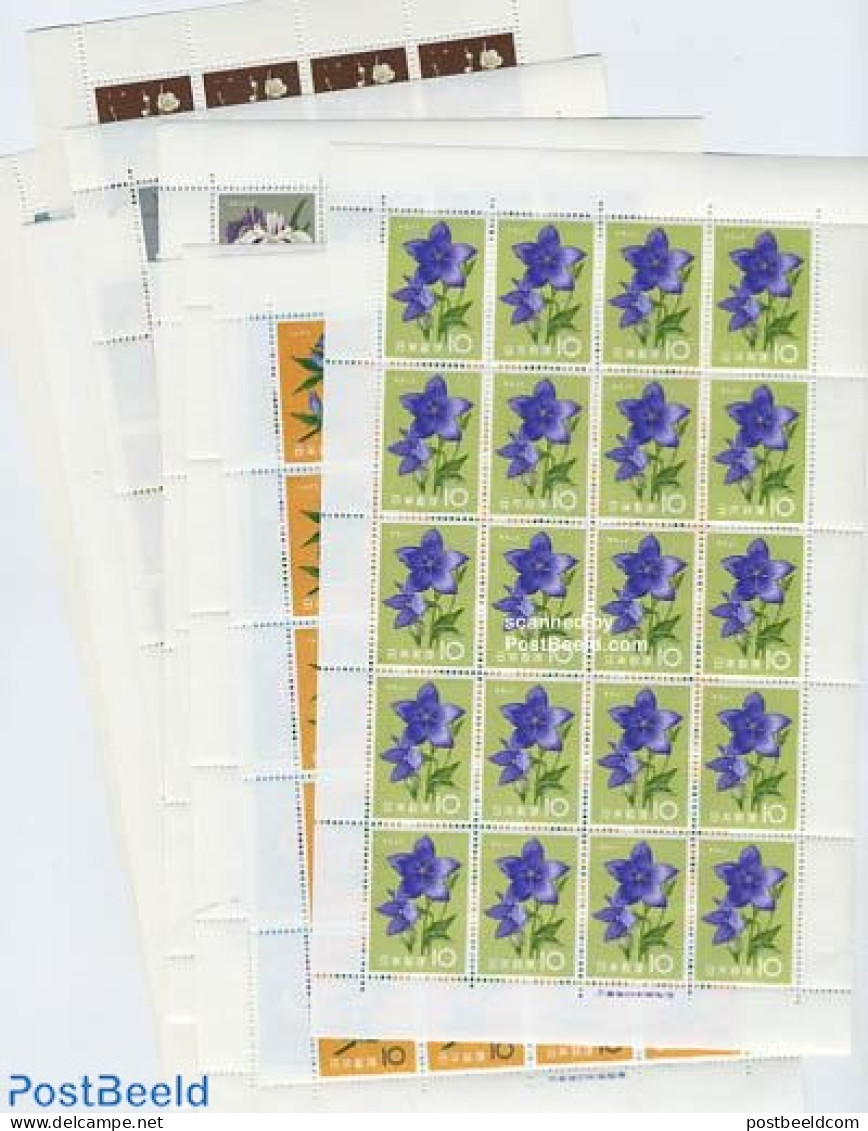 Japan 1961 Flowers 12 M/ss (=20 Sets), Mint NH, Nature - Flowers & Plants - Unused Stamps