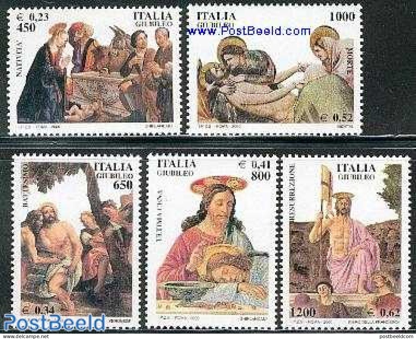 Italy 2000 Holy Year 5v, Mint NH, Religion - Religion - Autres & Non Classés