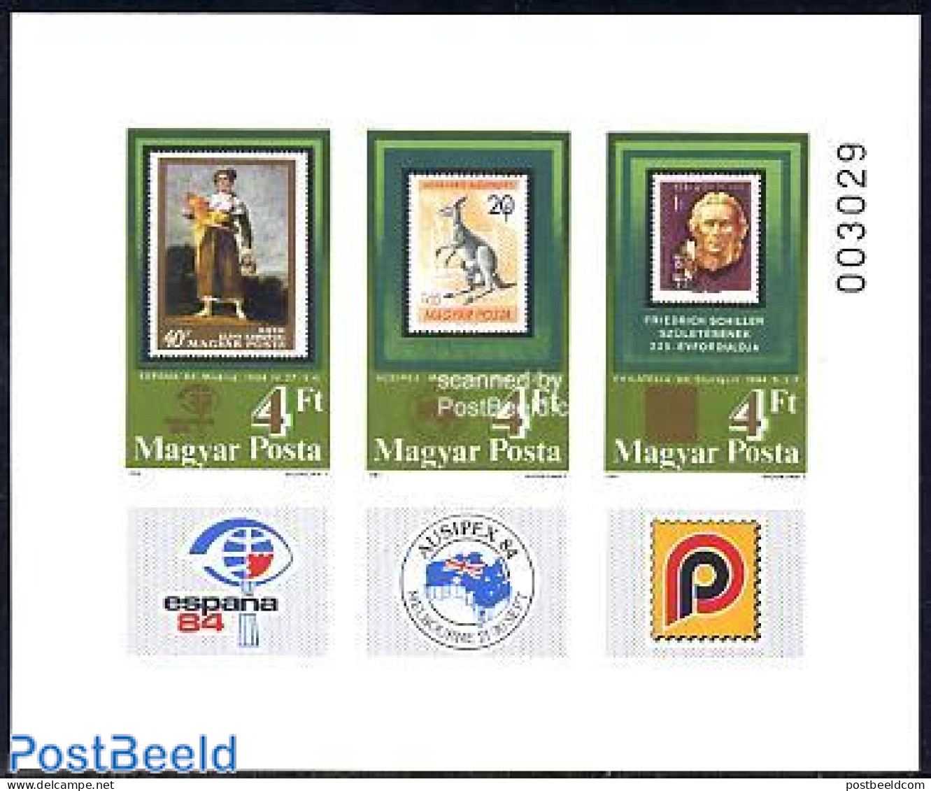 Hungary 1984 Stamp Expositions S/s Imperforated, Mint NH, Stamps On Stamps - Ongebruikt