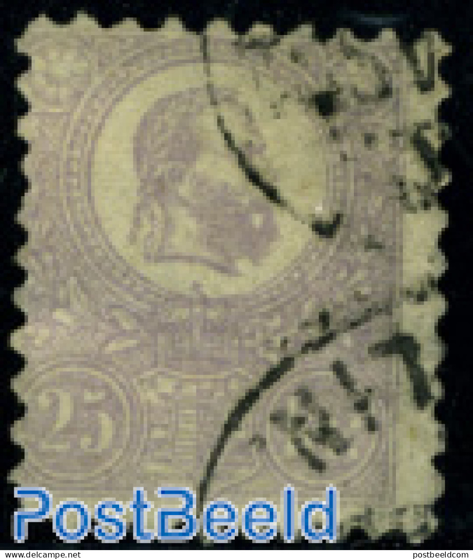 Hungary 1871 25K Violet, Used, Used Stamps - Gebruikt
