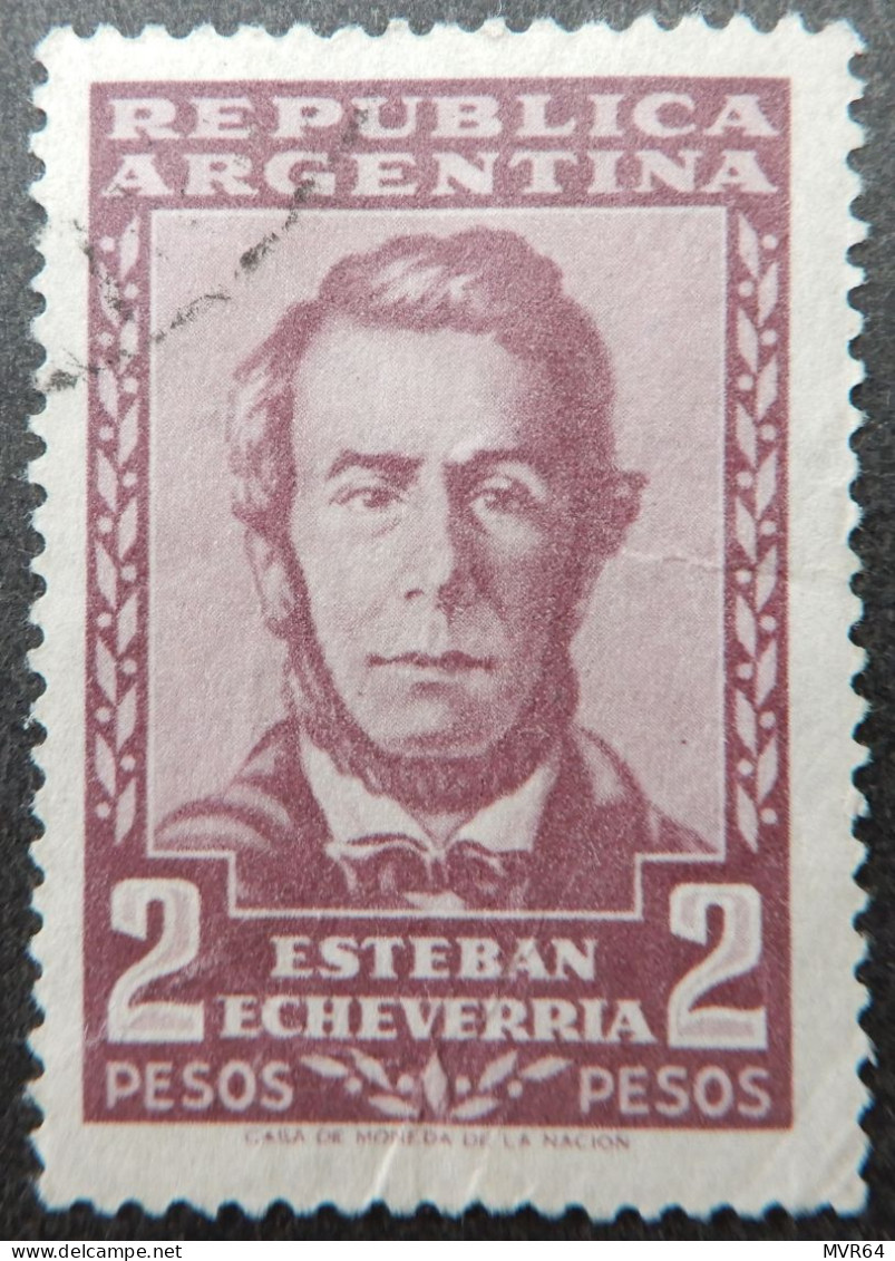 Argentinië Argentinia 1957 (1) Esteban Echeverria, Writer - Used Stamps