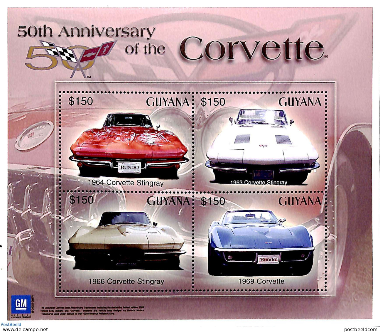 Guyana 2003 Chevrolet 4v M/s, Mint NH, Transport - Automobiles - Cars