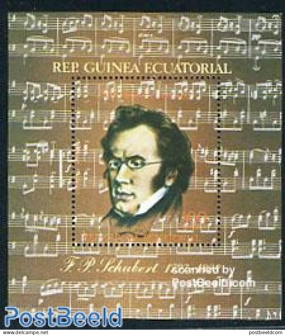 Equatorial Guinea 1979 Franz Schubert S/s, Mint NH, Performance Art - Music - Musique