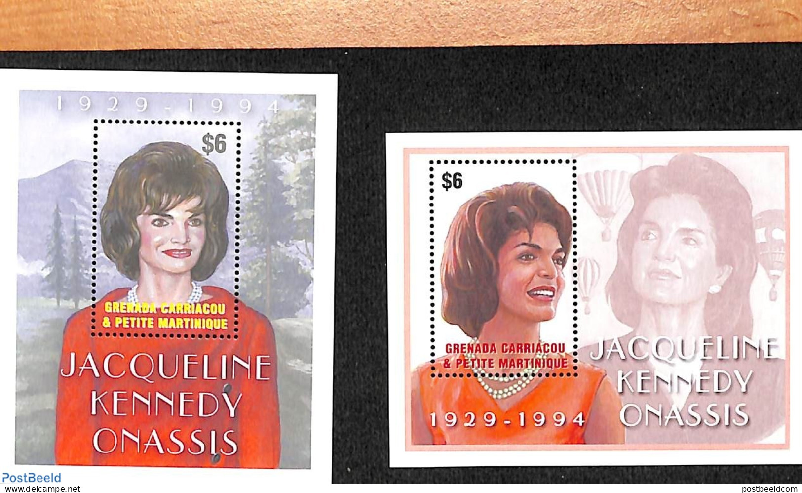 Grenada Grenadines 2001 Jacqueline Kennedy Onassis 2 S/s, Mint NH - Grenada (1974-...)