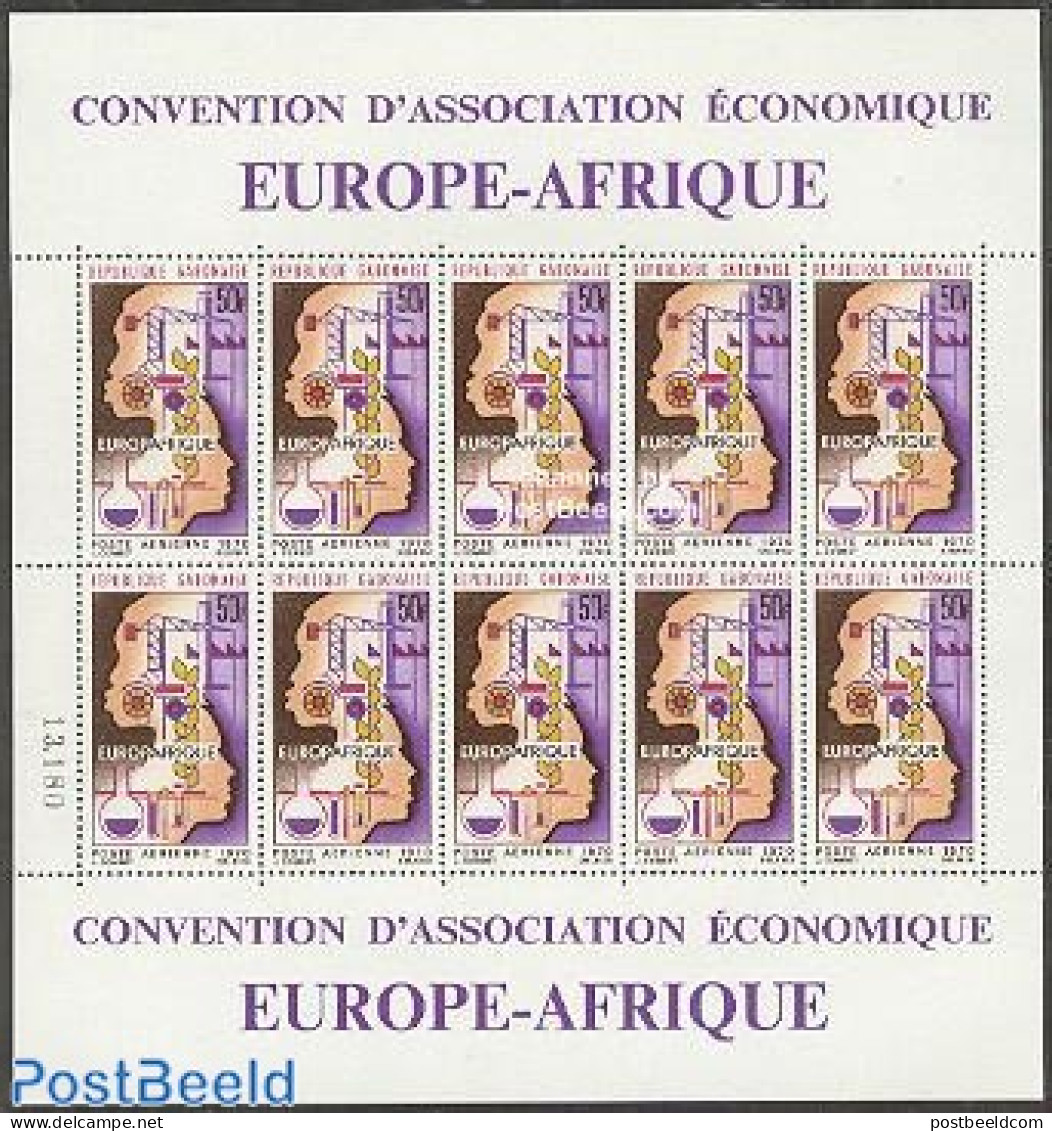 Gabon 1970 Europafrique M/s, Mint NH, History - Science - Afriqueeurope - Chemistry & Chemists - Ongebruikt