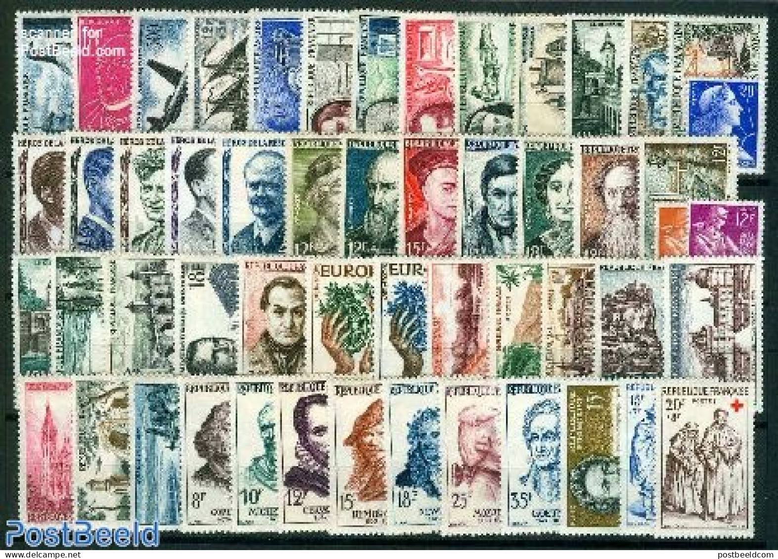 France 1957 Yearset 1957, (without Michelnumber 1150/1154), 53v, Mint NH, Various - Yearsets (by Country) - Unused Stamps