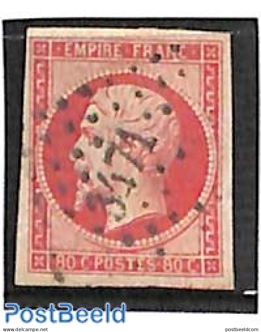 France 1853 80c Carmine, Used (3471), Used Stamps - Oblitérés