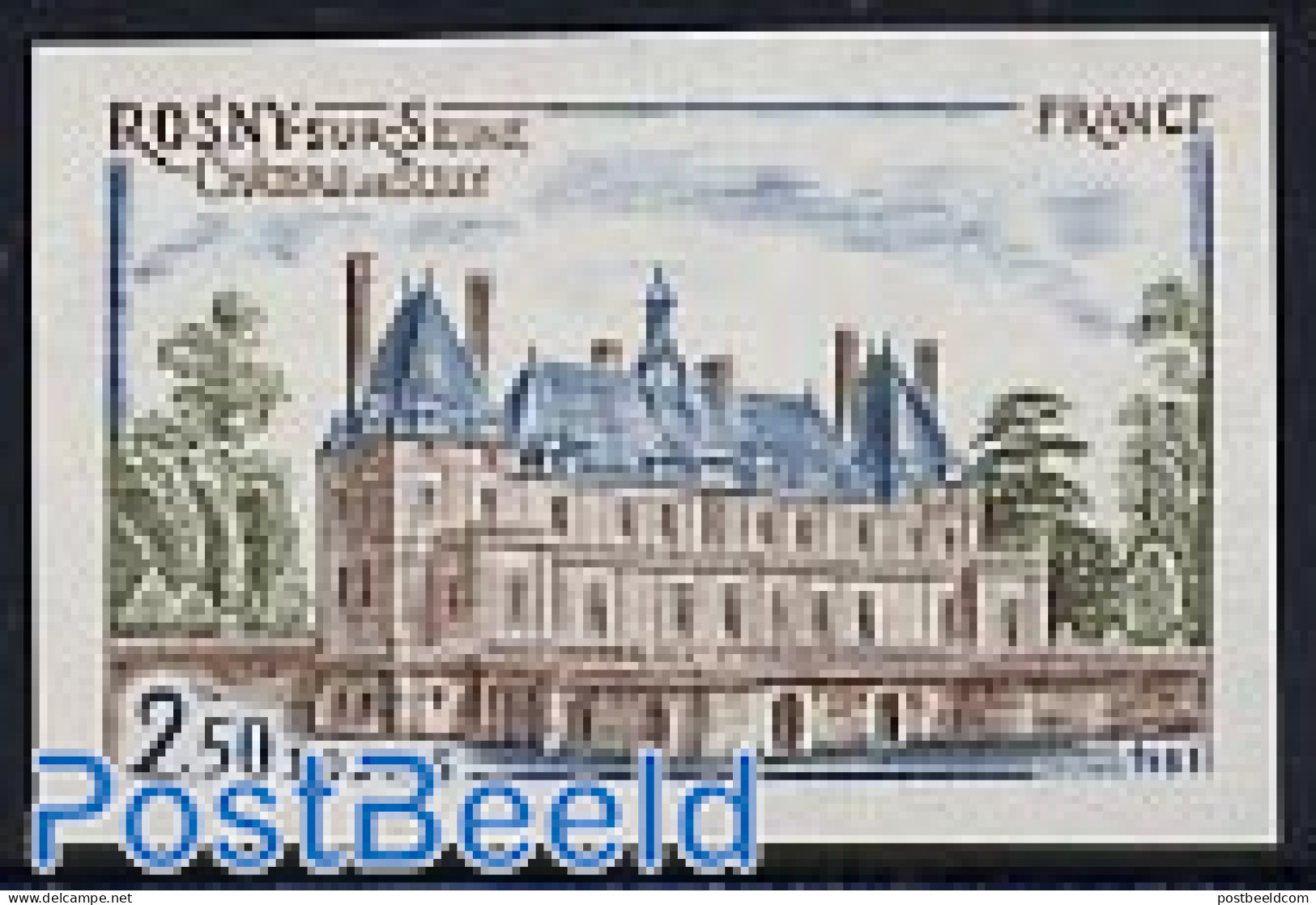 France 1981 Sully 1v Imperforated, Mint NH, Art - Castles & Fortifications - Ongebruikt