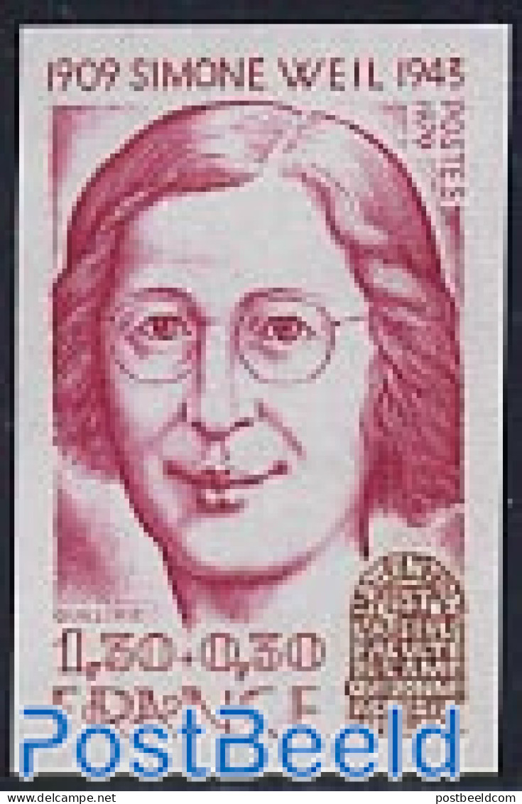 France 1979 Simone Weil 1v Imperforated, Mint NH - Ungebraucht