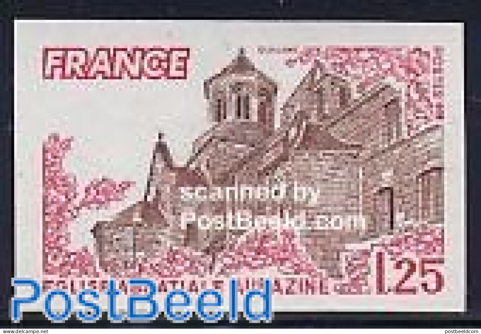 France 1978 Aubazine 1v Imperforated, Mint NH, Religion - Cloisters & Abbeys - Neufs