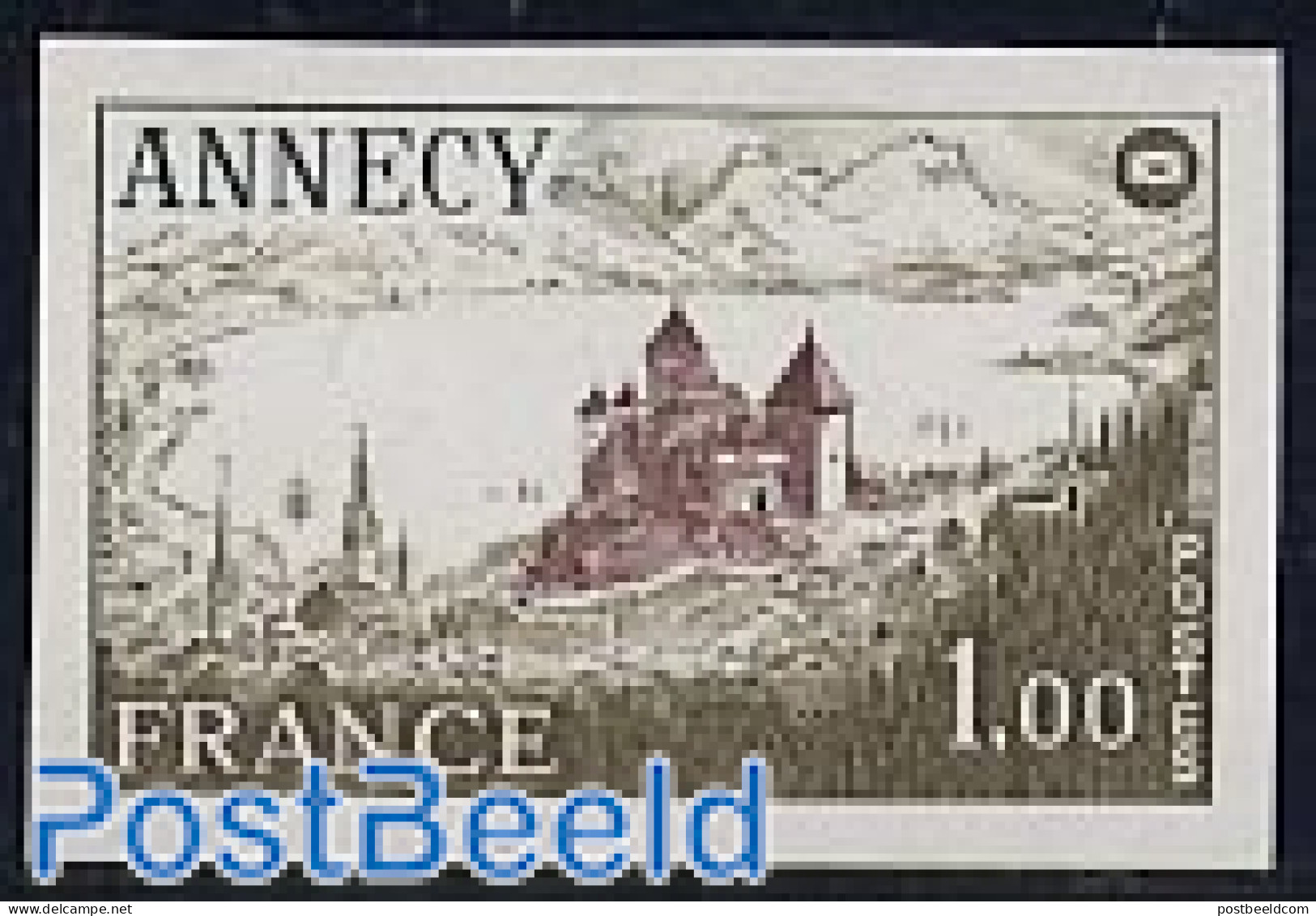 France 1977 Annecy 1v Imperforated, Mint NH, Art - Castles & Fortifications - Nuevos