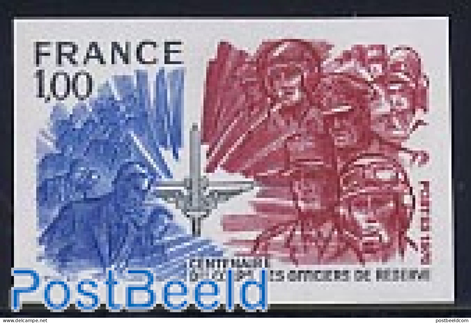 France 1976 Reserve Officers 1v Imperforated, Mint NH, History - Militarism - Ungebraucht