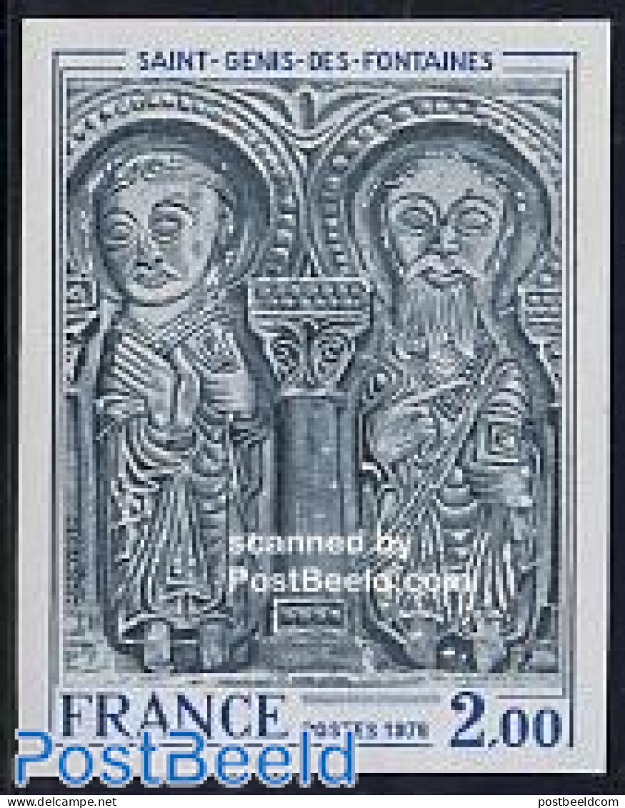 France 1976 Art 1v Imperforated, Mint NH, Sculpture - Neufs