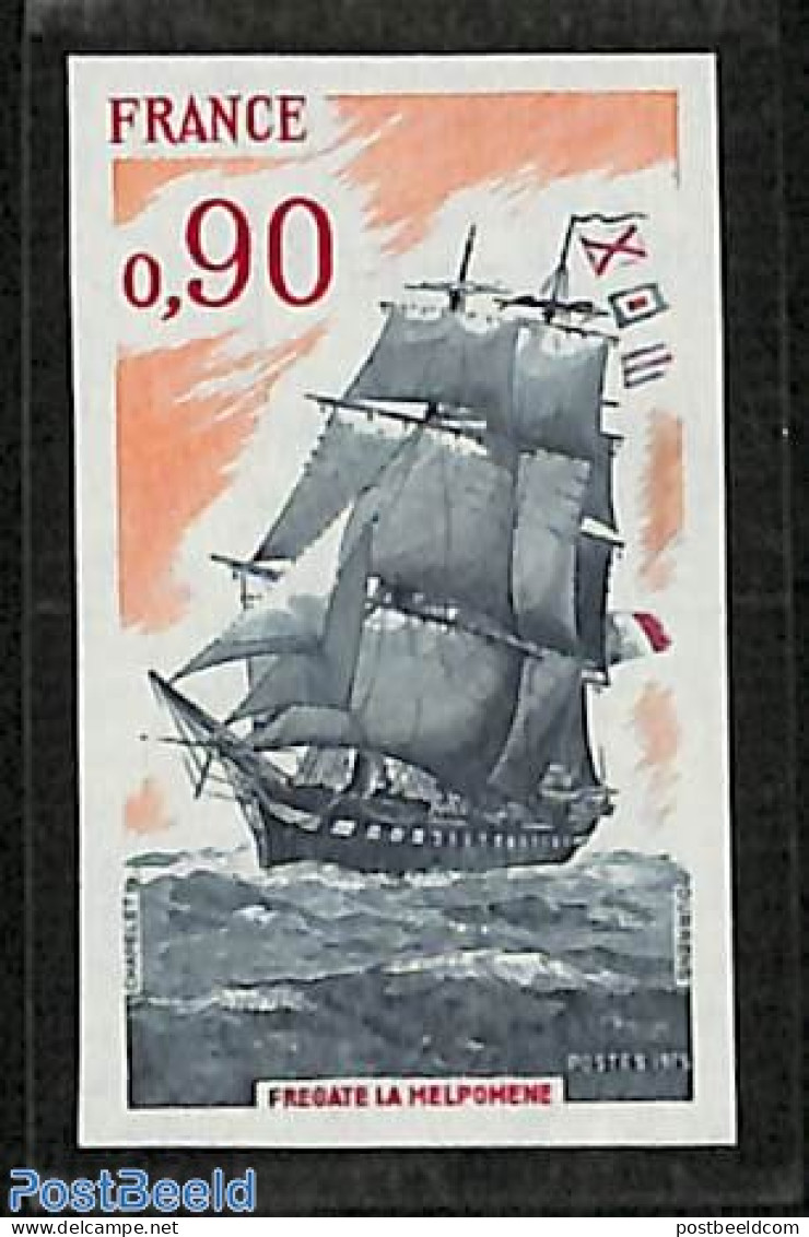 France 1975 Ship 1v Imperforated, Mint NH, Transport - Ships And Boats - Neufs