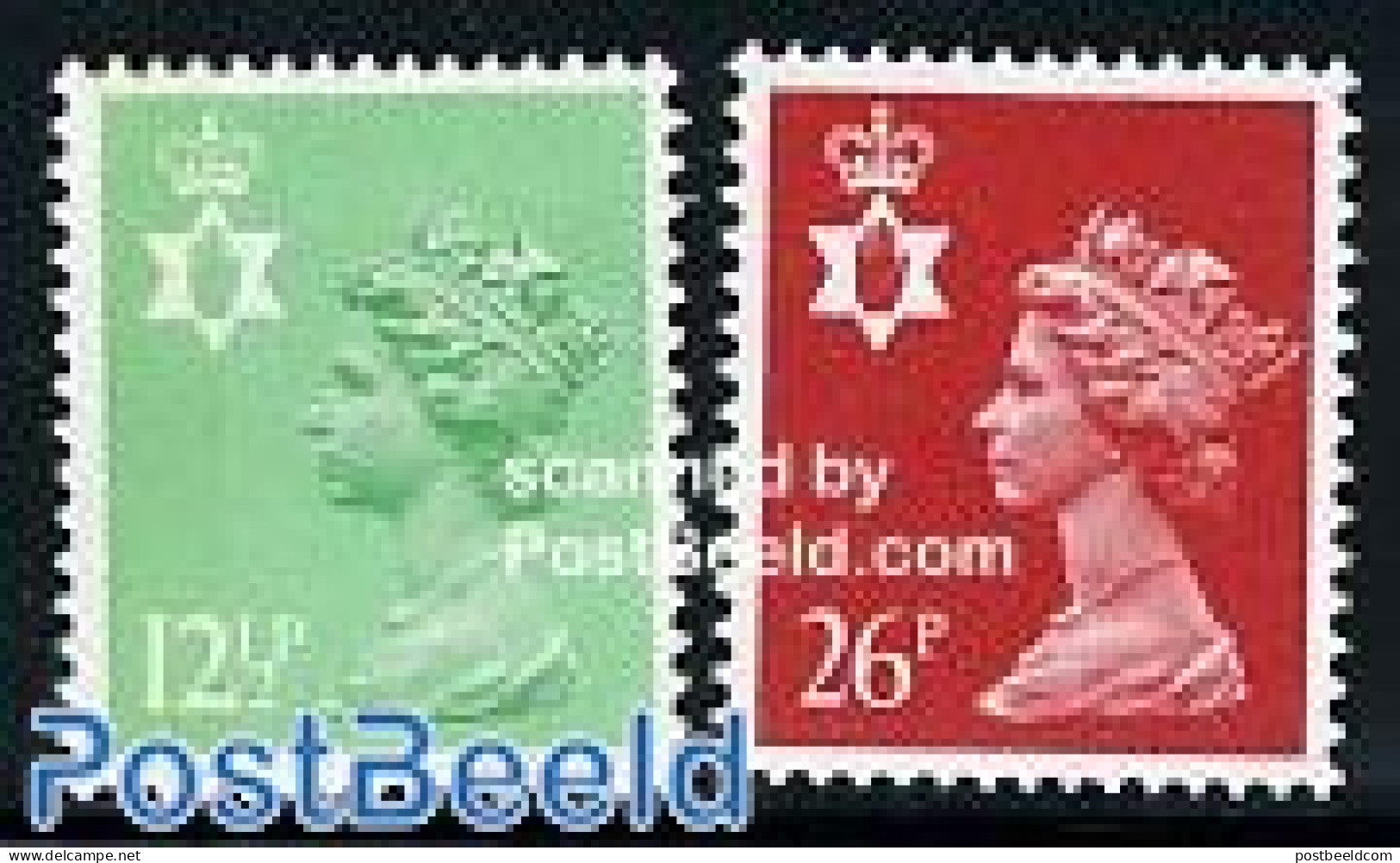Great Britain 1984 DN.Ireland Def. 2v (perf. 14.75:14.25), Mint NH - Unused Stamps