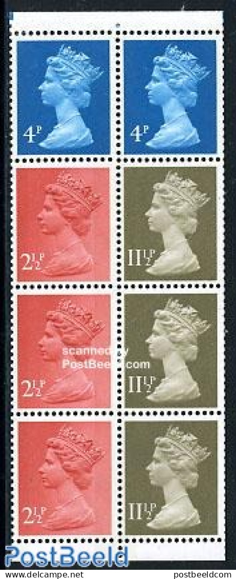 Great Britain 1981 Definitives Booklet Pane, Mint NH - Nuevos