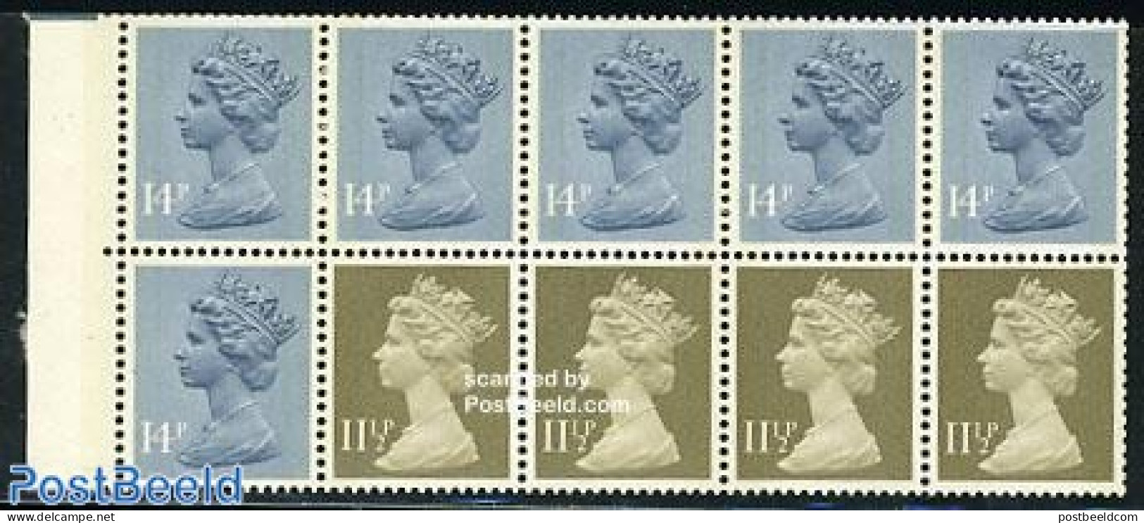 Great Britain 1981 Definitives Booklet Pane, Mint NH - Neufs