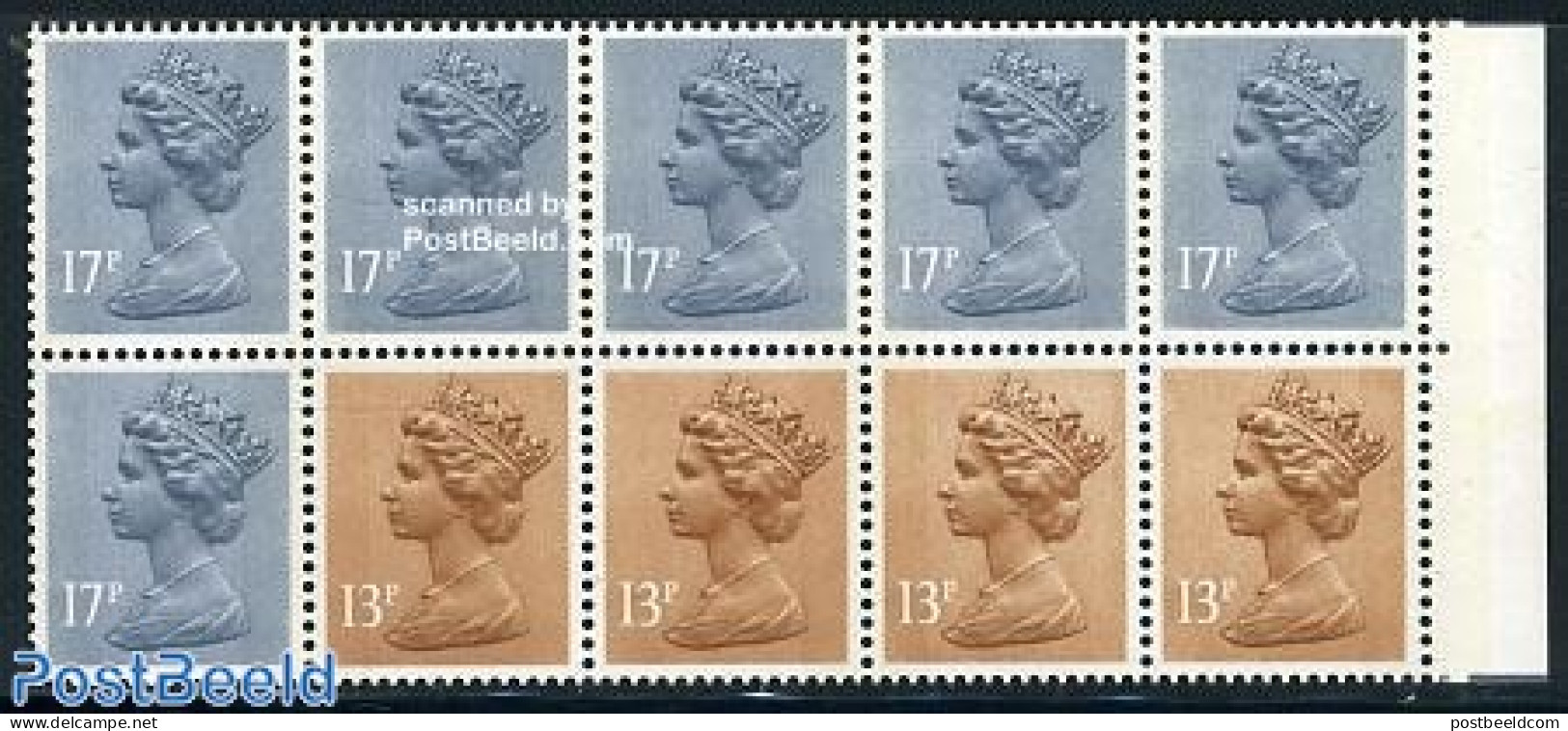 Great Britain 1984 Definitives Booklet Pane, Mint NH - Neufs